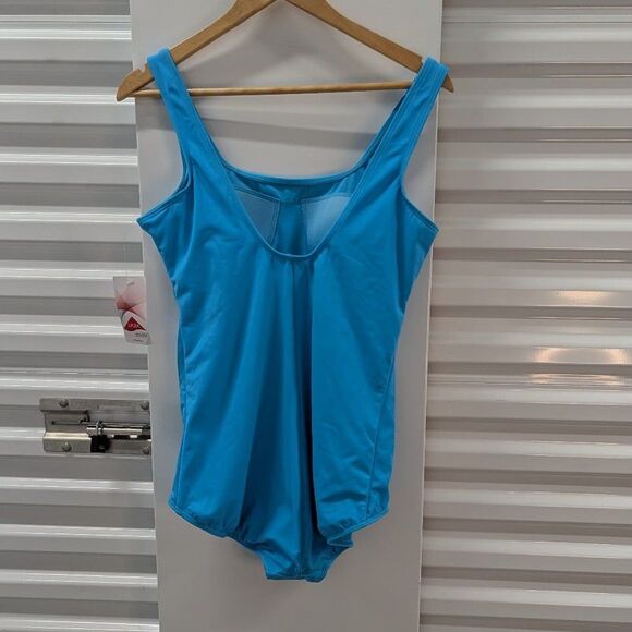 Lands' End Nwt Size 14 Blue One Piece Swimsuit - Picture 2 of 7